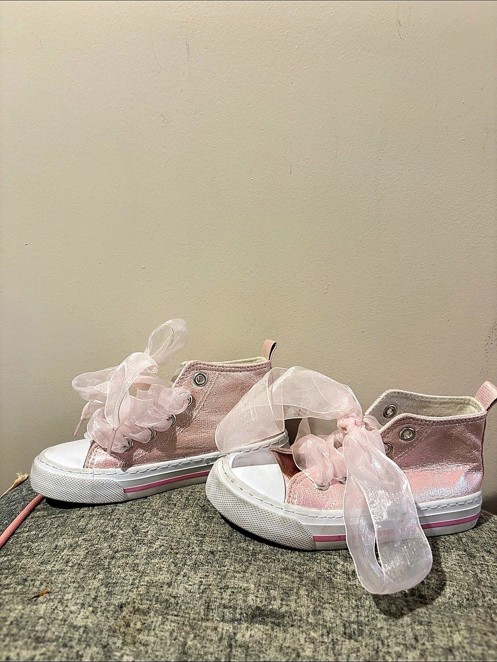 Pink Ribbon Sneakers